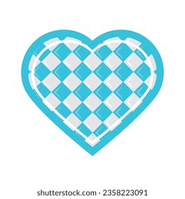 oktoberfest heart illustration vector isolated