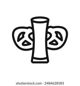 oktoberfest icon Black line art vector