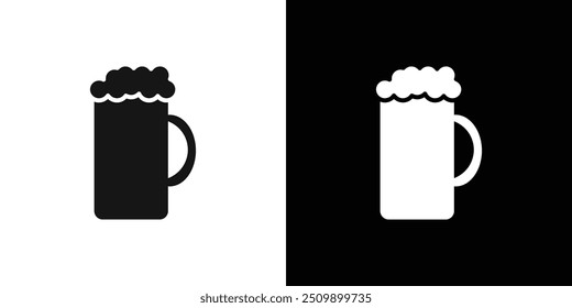 oktoberfest icon Black line art vector logo set