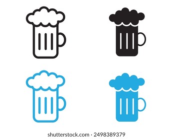 oktoberfest icon black and white vector outline sign