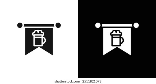 oktoberfest icon Flat fill set collection