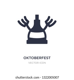 oktoberfest icon on white background. Simple element illustration from Alcohol concept. oktoberfest sign icon symbol design.