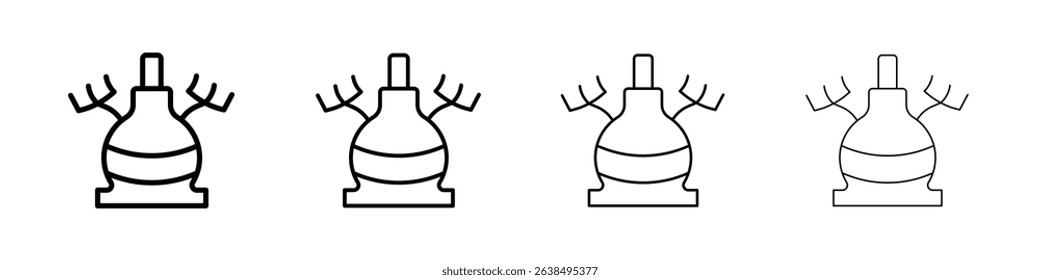 oktoberfest icon Outline sign symbol set