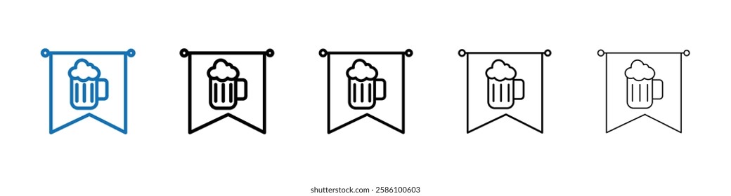 oktoberfest icon Outline vector logo for web ui