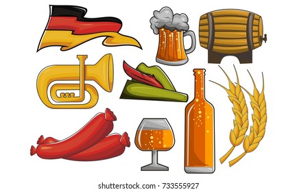 Oktoberfest icon set 