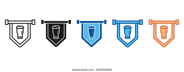 Oktoberfest Icon Set Multiple Style Collection