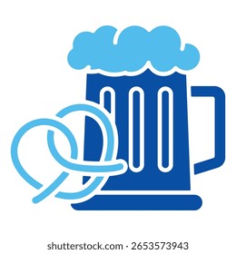 Conjunto de ícones do Oktoberfest com coleção de vários estilos