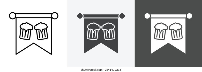 oktoberfest icon set vector art