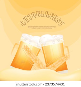 Oktoberfest illustration | beer fest vector