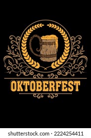 oktoberfest illustration vector glass and beer fest oktober