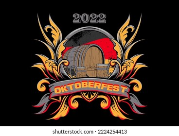 oktoberfest illustration vector glass and beer fest oktober