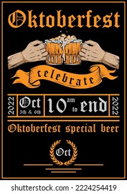 oktoberfest illustration vector glass and beer fest oktober