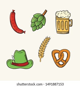 OktoberFest Illustration, Vector Vintage Illustration