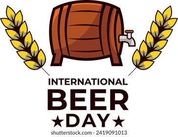 Oktoberfest. International beer day. Retro poster, flyer, banner.