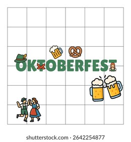 página inicial do oktoberfest para web, mídia social ou ativo