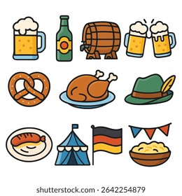 página inicial do oktoberfest para web, mídia social ou ativo