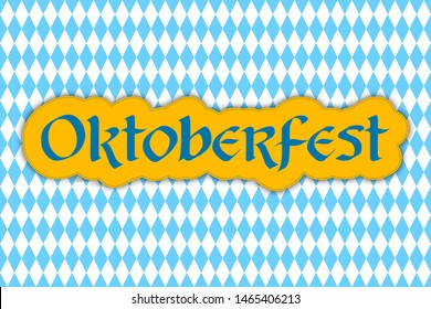 Oktoberfest lettering. Oktoberfest design for greeting cards and poster. Beer Festival banner. Vector illustration.