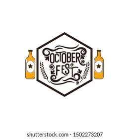 Oktoberfest Logo Design Vector Stock
