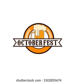 Oktoberfest Logo Design Vector Template