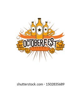 Oktoberfest Logo Design Vector Template