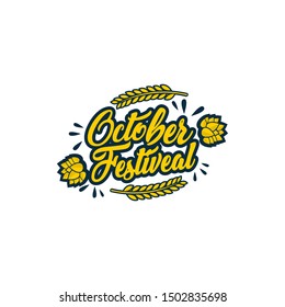 Oktoberfest Logo Design Vector Template