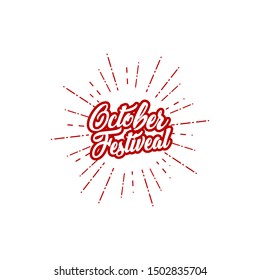 Oktoberfest Logo Design Vector Template