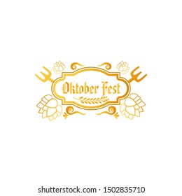 Oktoberfest Logo Design Vector Template