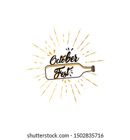 Oktoberfest Logo Design Vector Template
