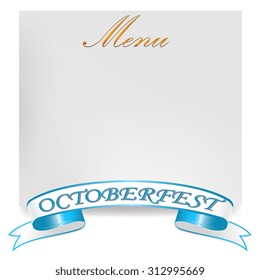 Oktoberfest. Menu. Vector illustration
