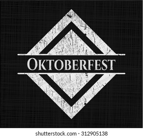 Oktoberfest on chalkboard
