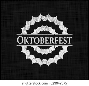 Oktoberfest on chalkboard