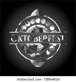 Oktoberfest on grey camo pattern