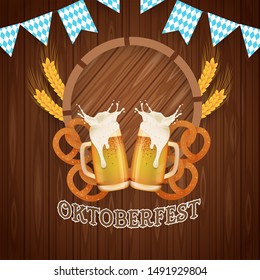 oktoberfest party. design background, banner, card, template