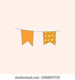 Oktoberfest Party Flag Illustration for design needs, Landing Pages, Animation, Apps, Presentations, Content Creator and other Promotions