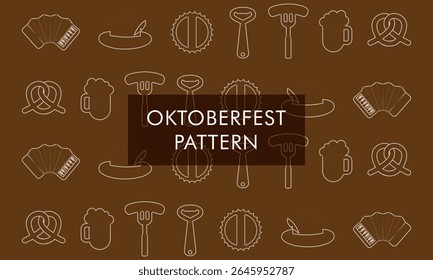 Padrão Oktoberfest com elementos tradicionais
