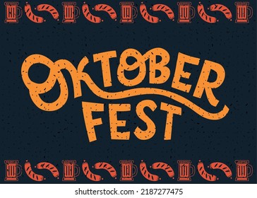 oktoberfest phrase cartel over black