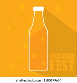 Oktoberfest poster with text - Vector illustratio design