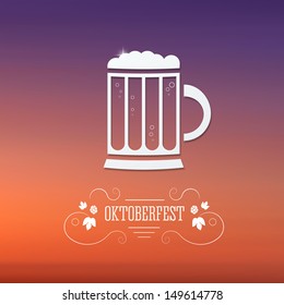 Oktoberfest Poster.  Vector Illustration.