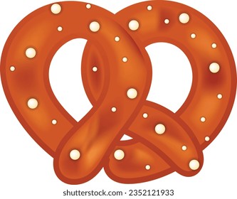 oktoberfest Pretzel, fondo plano vectorial para la celebración del festival de cerveza oktoberfest