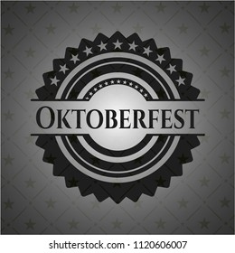 Oktoberfest realistic black emblem