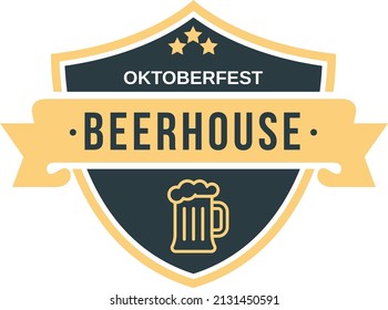 Oktoberfest, Retro Beer Festival Logo, Octoberfest, Beerhouse