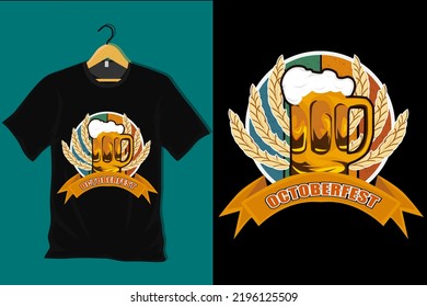 Oktoberfest Retro Vintage T Shirt Design