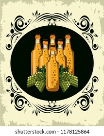 Oktoberfest round emblem