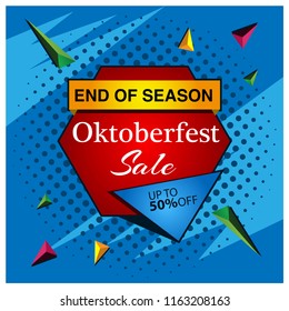 Oktoberfest sale banner. designs for posters, backgrounds, cards, banners, stickers, etc