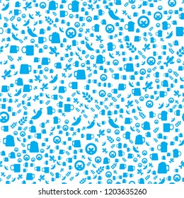 Oktoberfest Seamless Pattern. Colorful Beer Festival Ornament for print, cloth, wallpaper, backdrop. Vector
