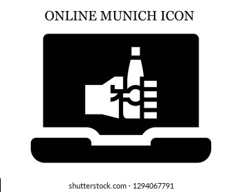 Oktoberfest search icon. Editable Oktoberfest search icon for web or mobile.