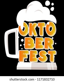 Oktoberfest Shirt - OktoBeerFest Beer Stein Vector Graphic Design