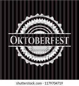 Oktoberfest silver emblem or badge