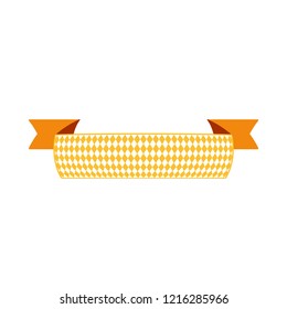 Oktoberfest simple red ribbon for banner and headline. Vector