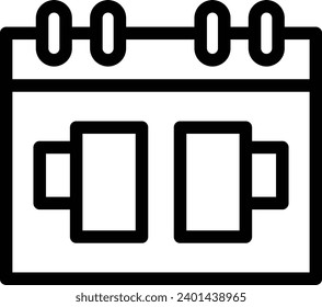 Oktoberfest single vector line icon